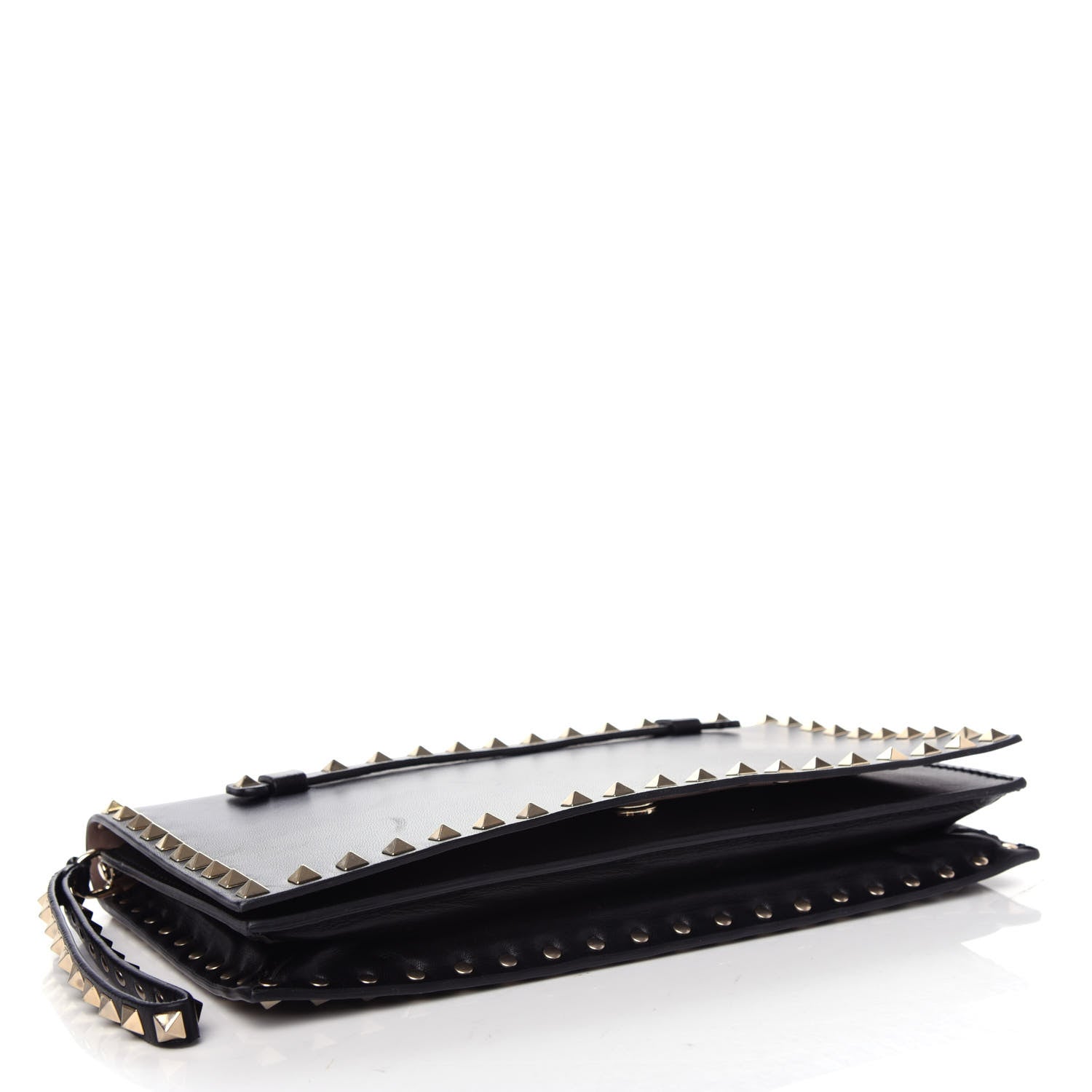 Valentino Garavani Nappa Rockstud Wristlet Clutch Black 4 of 8