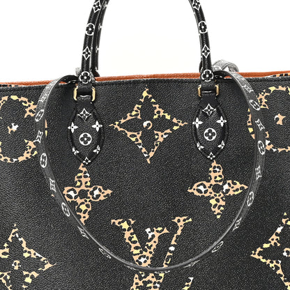 Louis Vuitton Monogram Giant Jungle Onthego GM Black 7 of 9