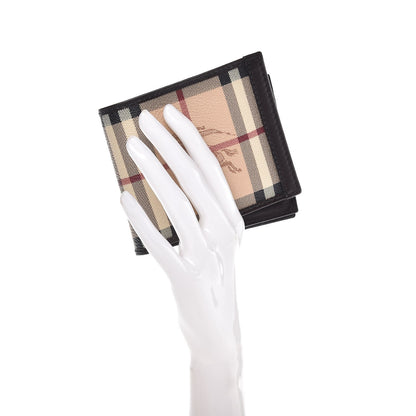 Burberry Haymarket Check BBi-Fold Wallet Chocolate 2 of 9