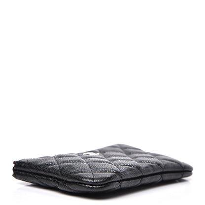 Chanel Caviar Quilted Small Cosmetic Case Black 3 of 6