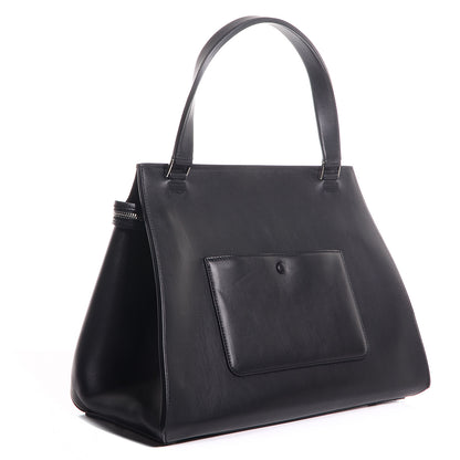 Celine Calfskin Medium Bi-Color Edge Shoulder Bag Almond 3 of 7