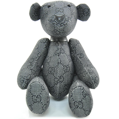 Gucci Monogram Stuffed Teddy Bear Navy Blue 1 of 5