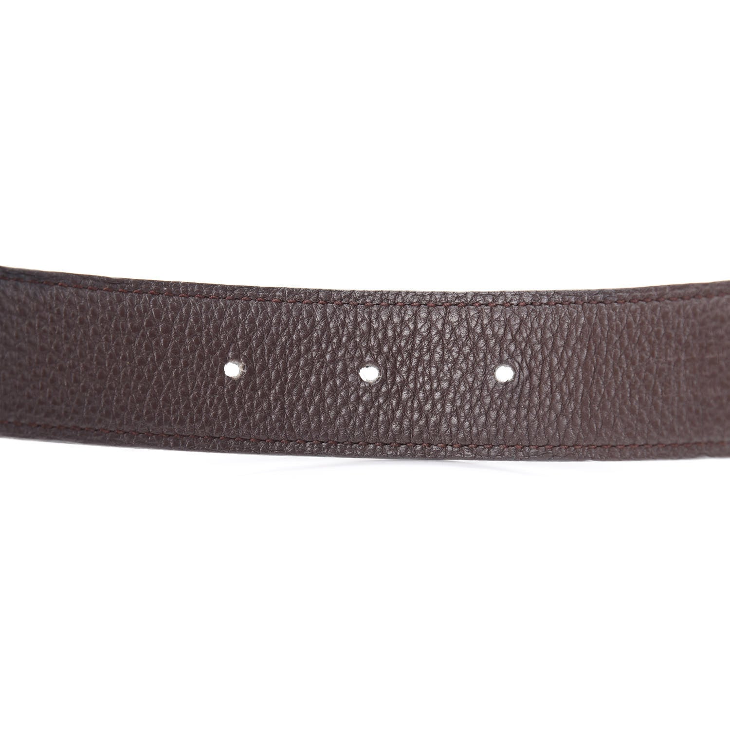 Hermes Box Togo 32mm H Belt 90 Black Chocolate 6 of 6