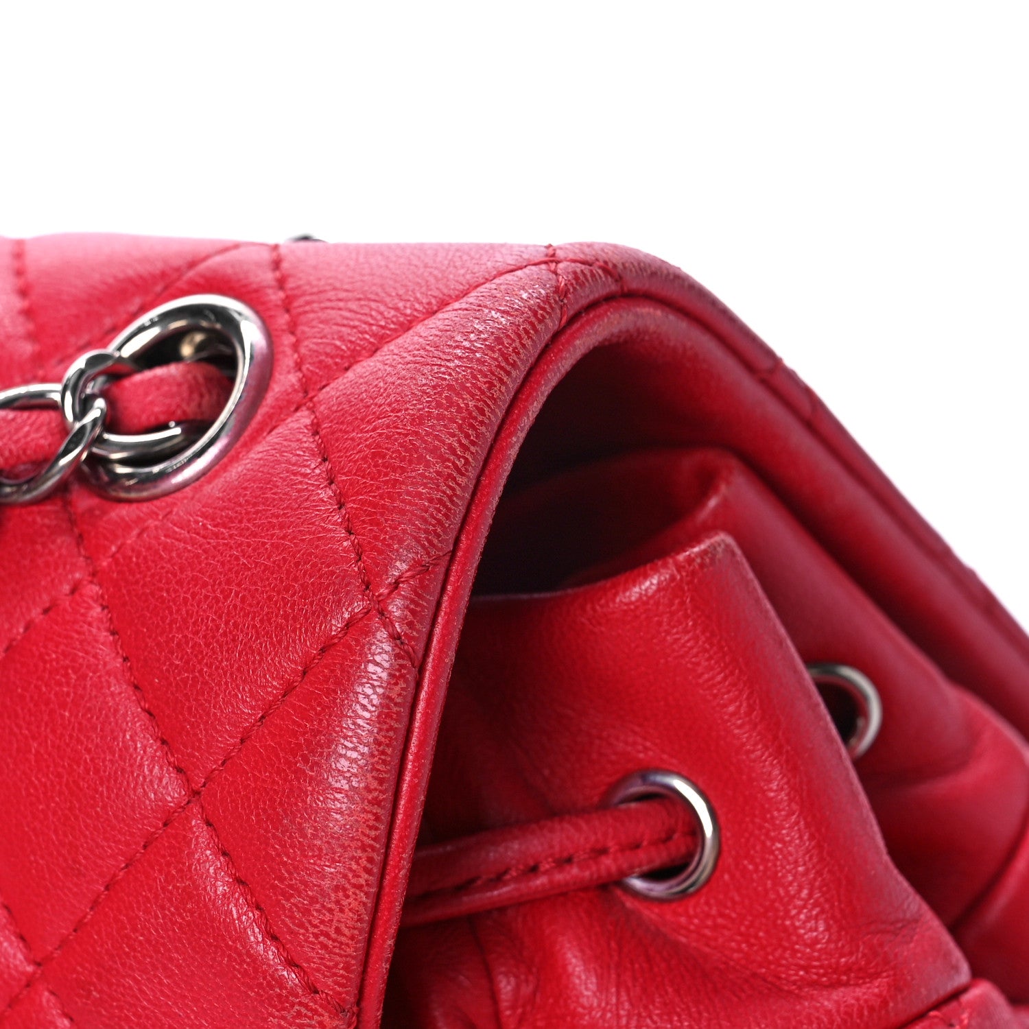 Chanel Lambskin Quilted Large Urban Spirit Backpack Red 14 of 16