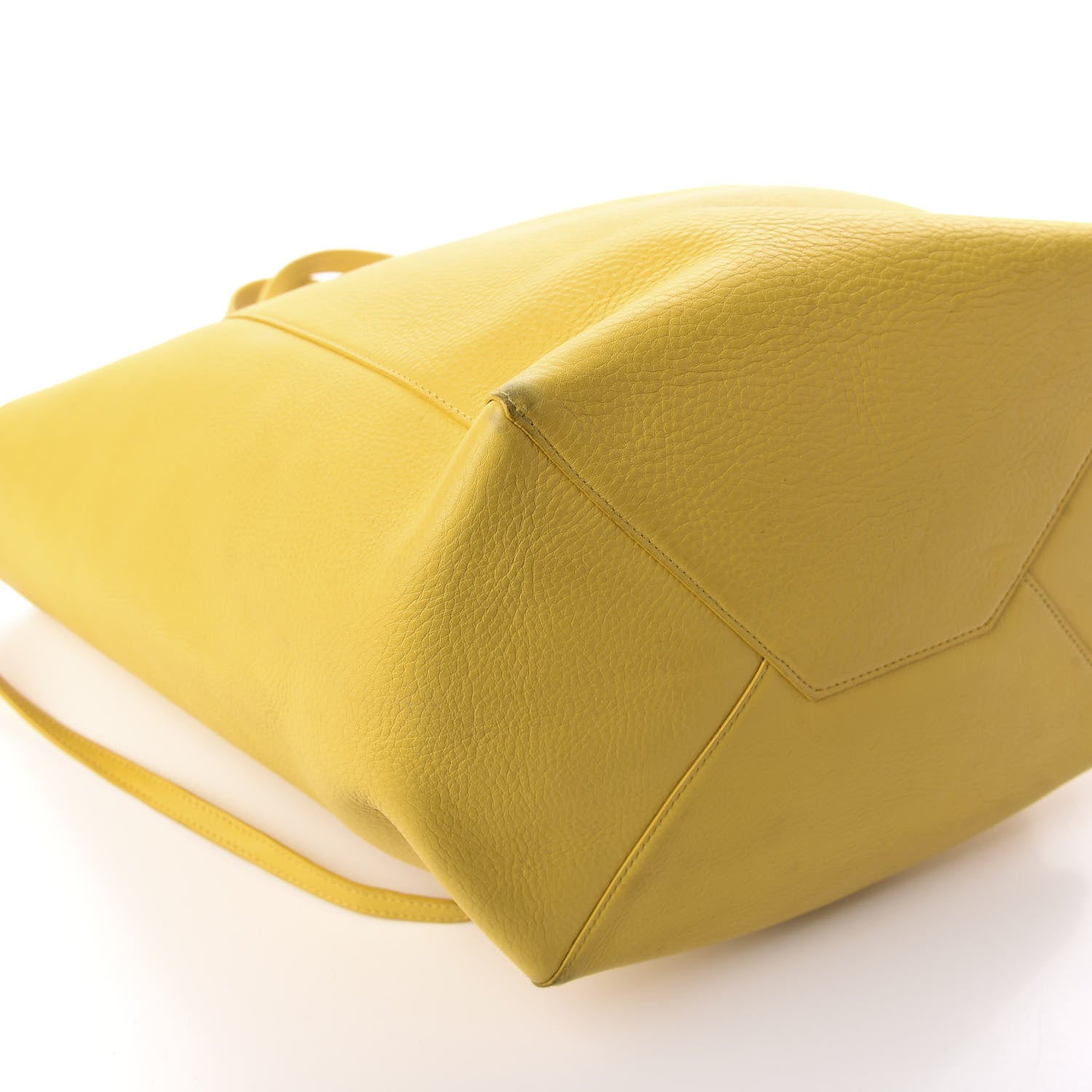 Celine Soft Grained Calfskin Small Belt Cabas Phantom Sunflower 10 of 11