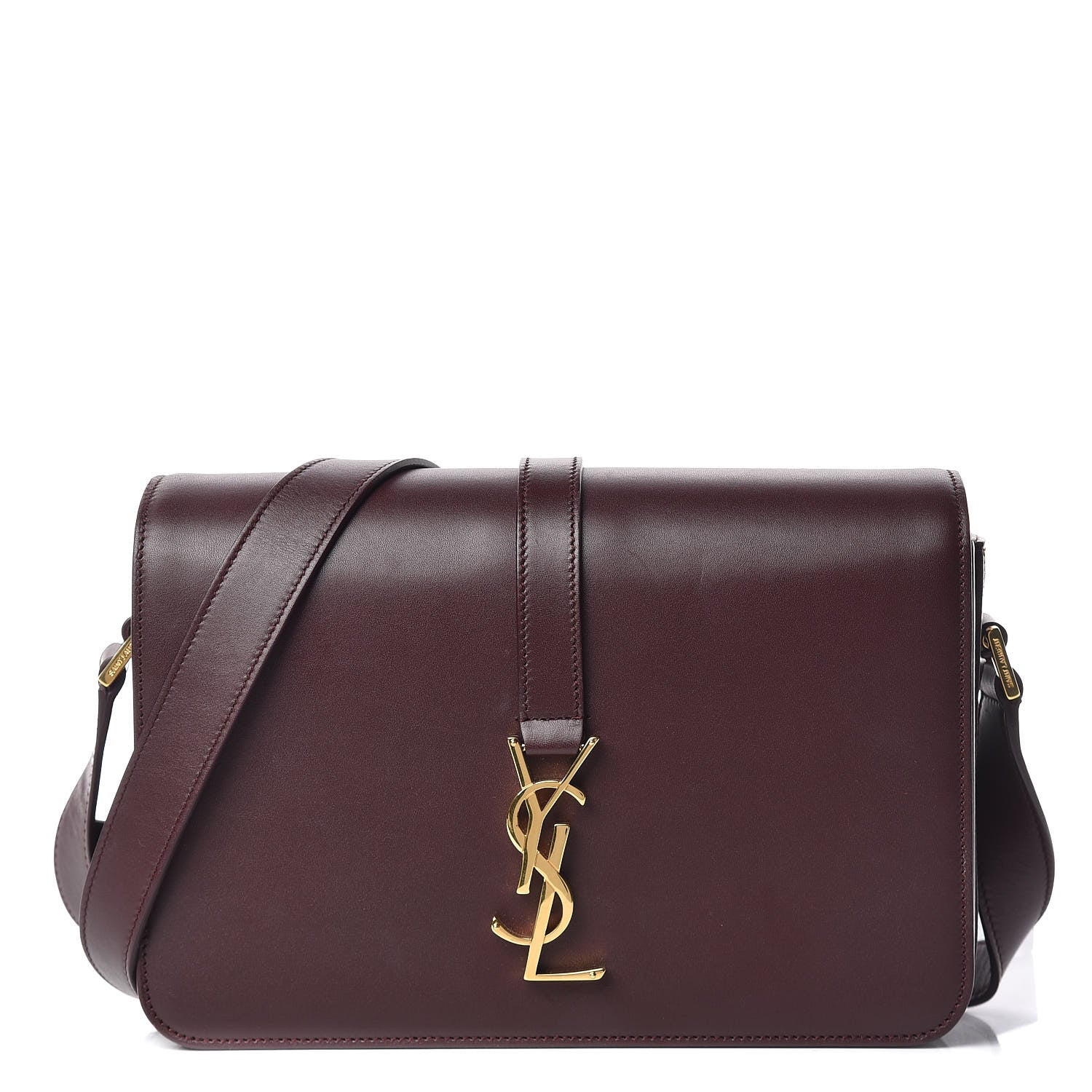 Saint Laurent Smooth Calfskin Medium Classic Monogram Universite Bag Dark Red 1 of 12