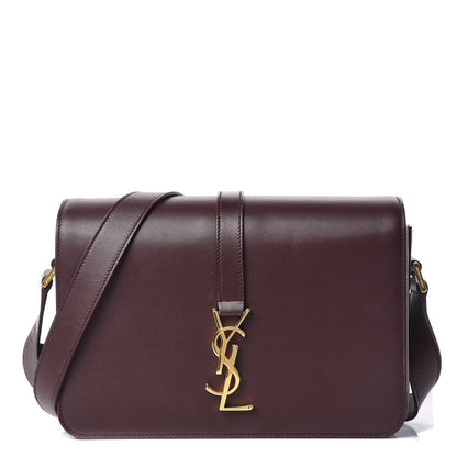 Saint Laurent Smooth Calfskin Medium Classic Monogram Universite Bag Dark Red 1 of 12
