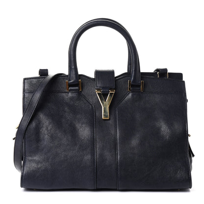 Saint Laurent Sheepskin Small Cabas ChYc Navy 1 of 4