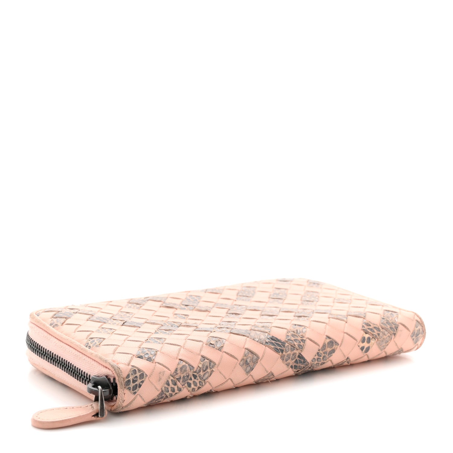 Bottega Veneta Nappa Intrecciato Ayers Zip Around Wallet Flamingo 4 of 10