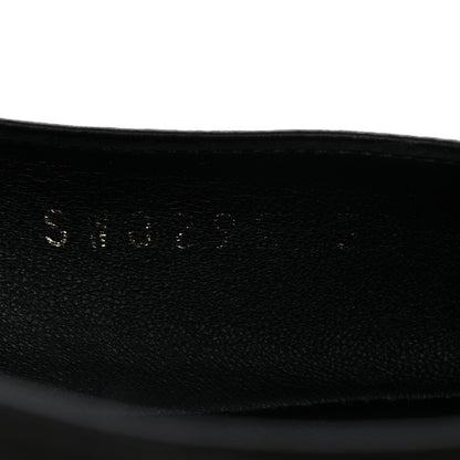 Louis Vuitton Calfskin Monogram Bow Ballerina Flats 38 Black 9 of 10