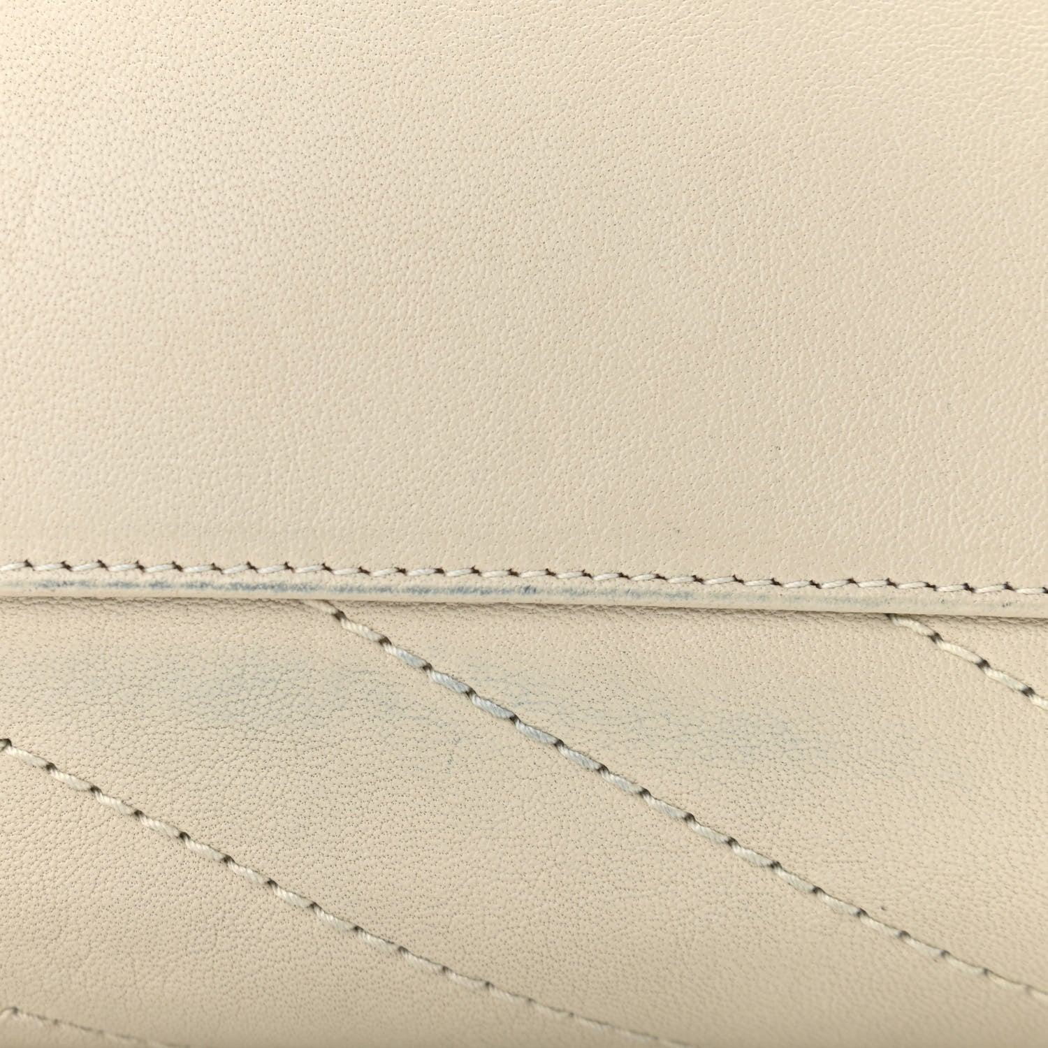 Saint Laurent Vintage Lambskin Chevron Monogram Medium Nolita Crema Soft 9 of 11