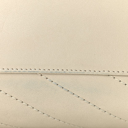 Saint Laurent Vintage Lambskin Chevron Monogram Medium Nolita Crema Soft 9 of 11