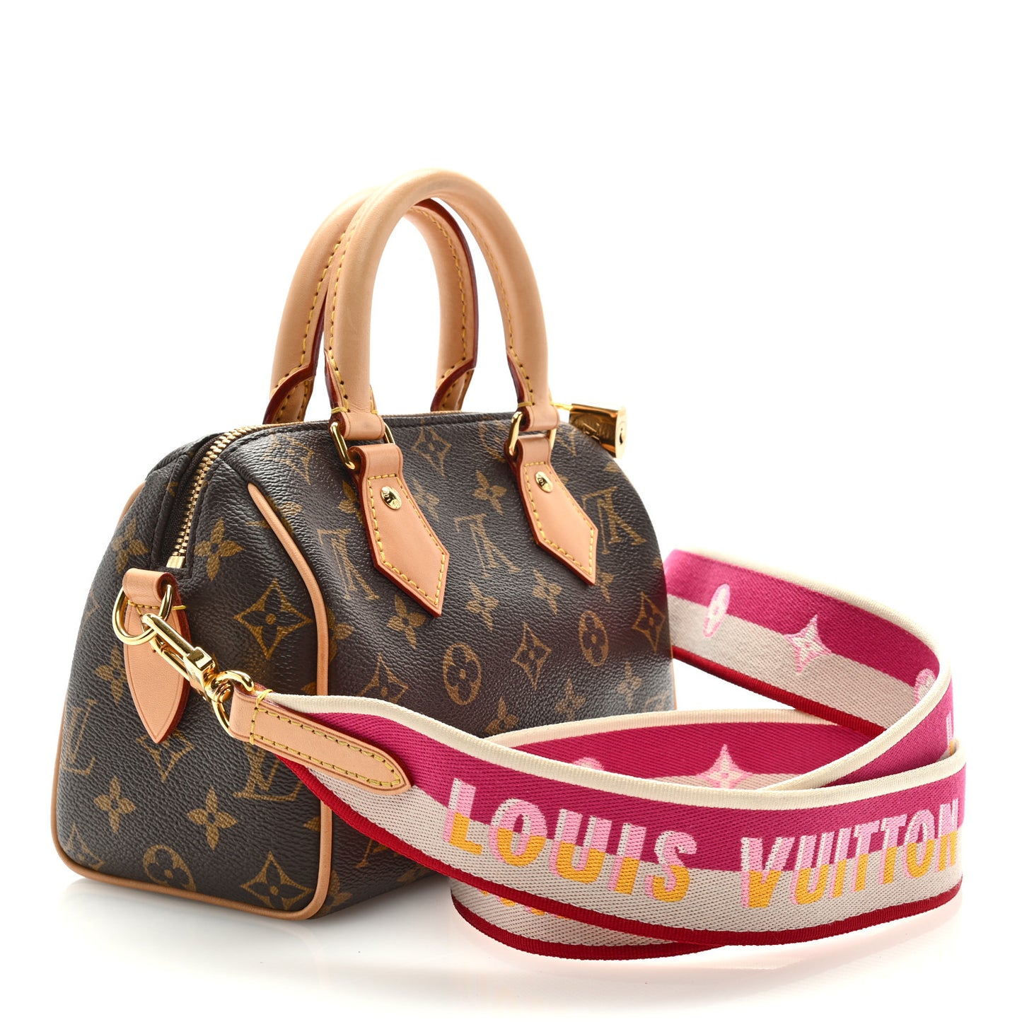 Monogram Speedy Bandouliere 20 Fuchsia