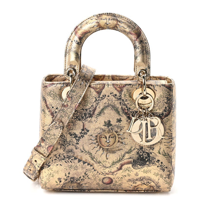 Christian Dior Metallic Calfskin Small Toile de Jouy Soleil Gold 1 of 10