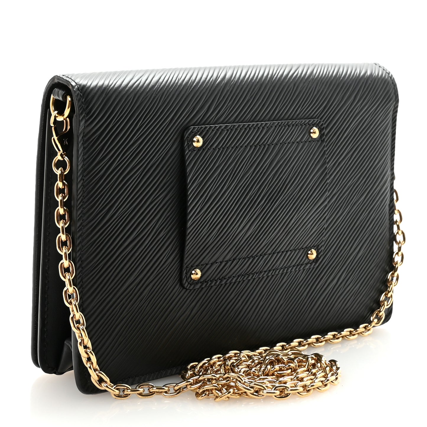 Epi Twist Belt Chain Wallet Black