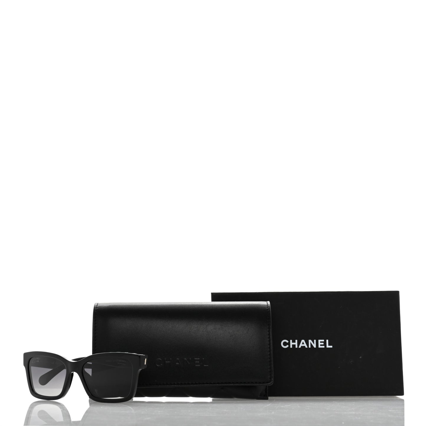 Acetate Polarized Square Sunglasses 5417-A Black