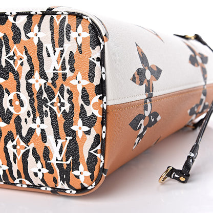 Louis Vuitton Monogram Giant Jungle Neverfull MM Ivory 10 of 10