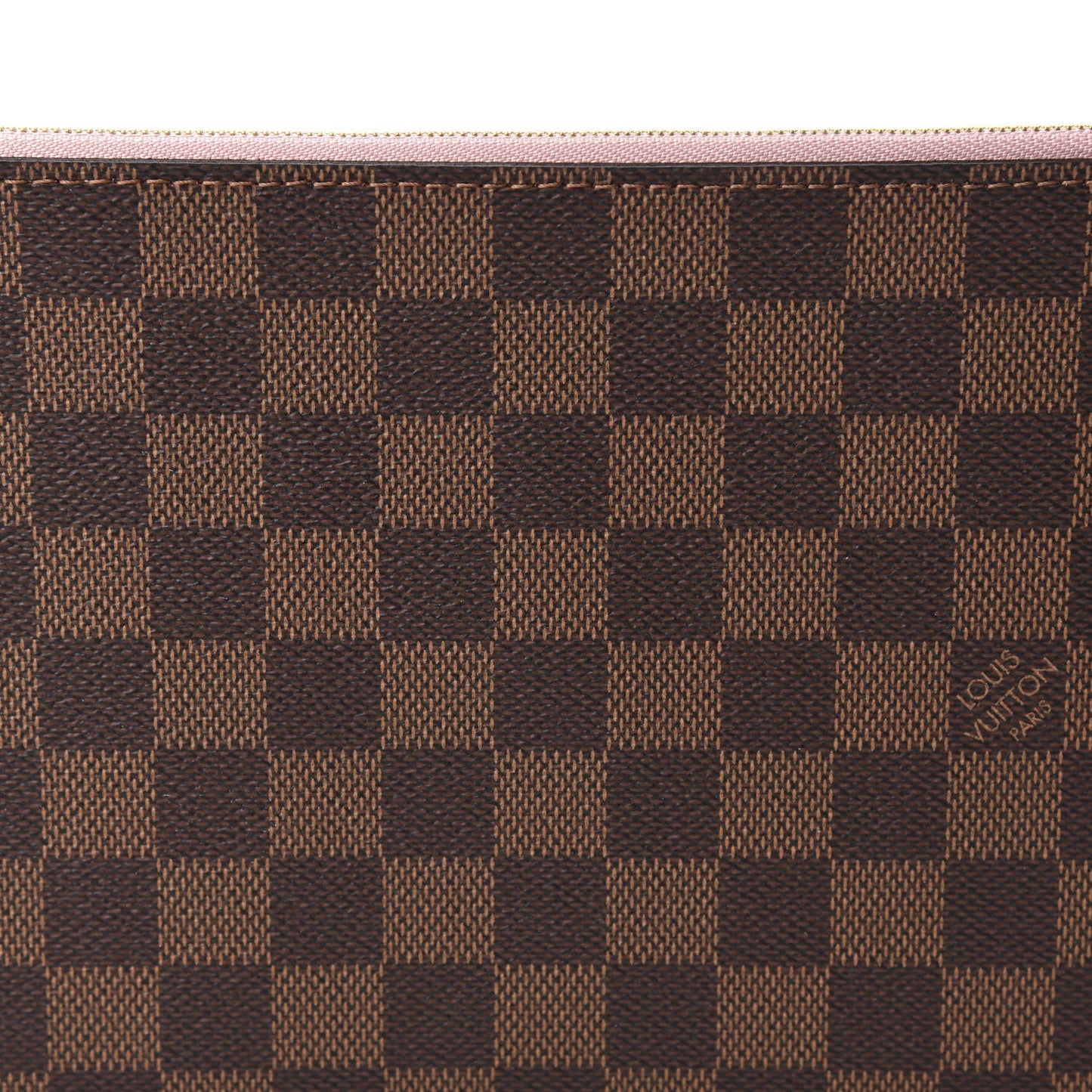 Damier Ebene Neverfull MM GM Pochette Rose Ballerine