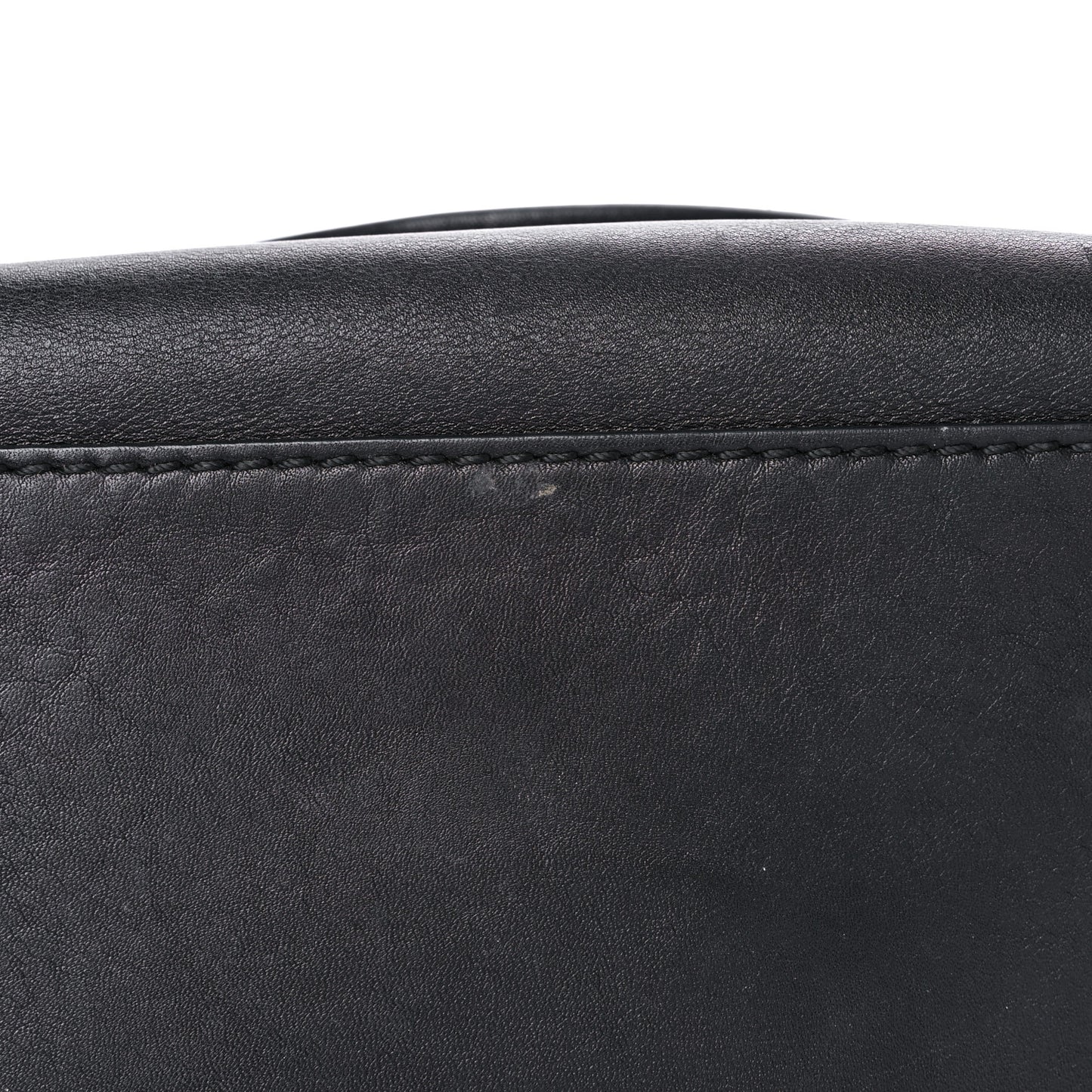 Vitello Rockstud Double Handle Tote Black
