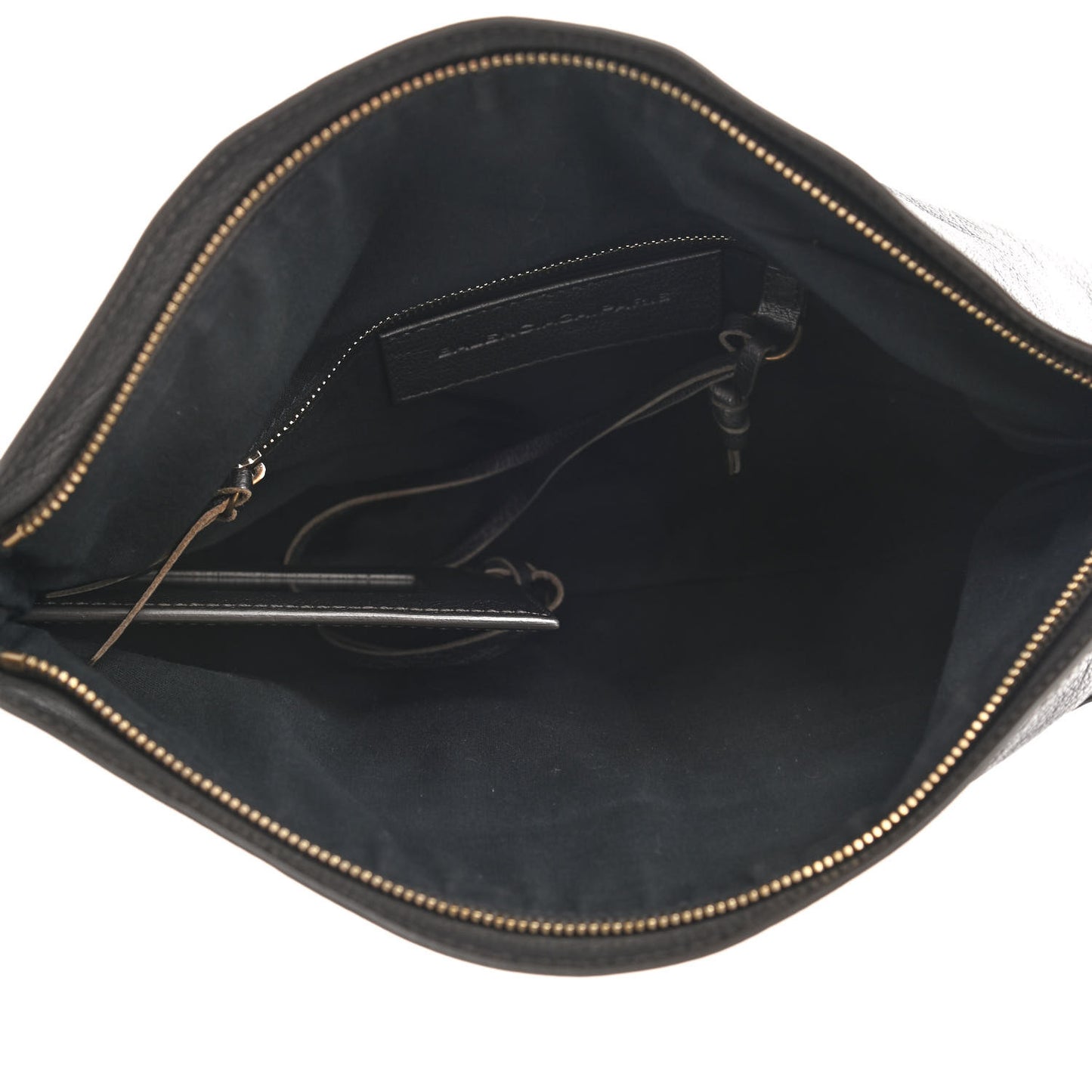 Chevre Classic Gold Hardware Premier Clutch Bronze