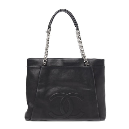 Chanel Caviar Large CC Tuck Tote Black 1 of 11