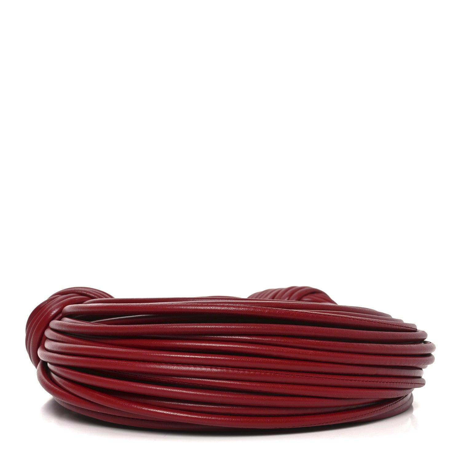 Bottega Veneta Nappa Mini Tubular Double Knot Dark Red 4 of 9