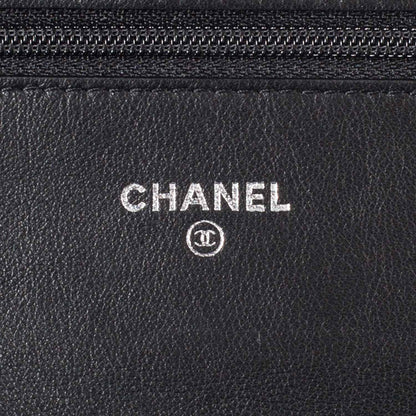 Chanel Patent Quilted Wallet On Chain Black 6 of 8