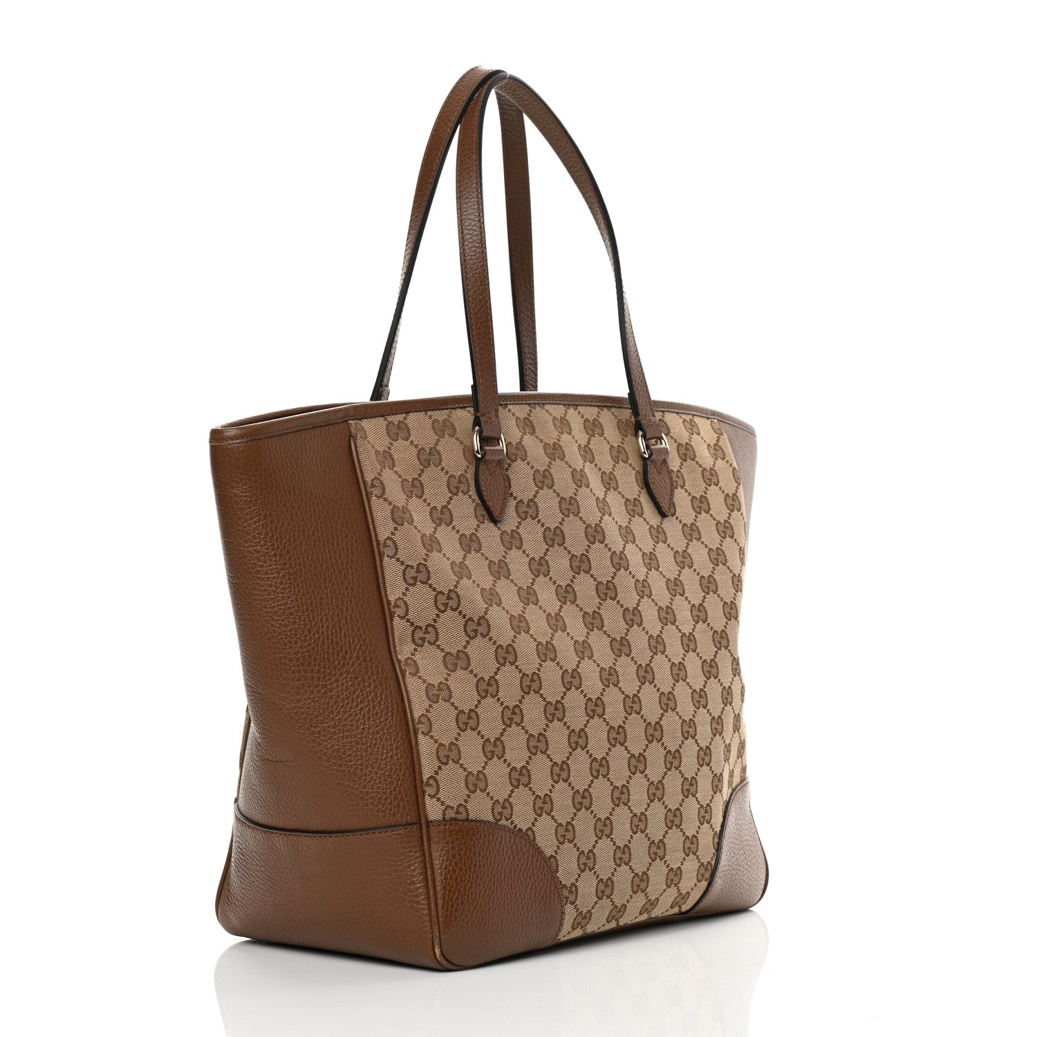 Gucci Monogram Medium Bree Zippered Tote Beige Tabacco 3 of 14