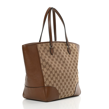Gucci Monogram Medium Bree Zippered Tote Beige Tabacco 3 of 14