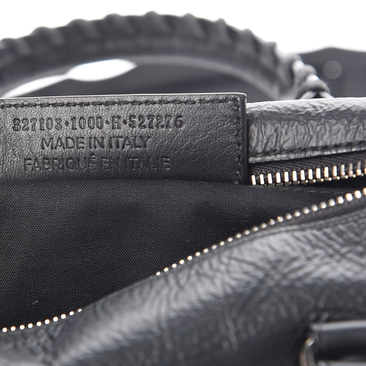 Matte Goatskin Rubber Covered Classic Hardware Mini Twiggy Black