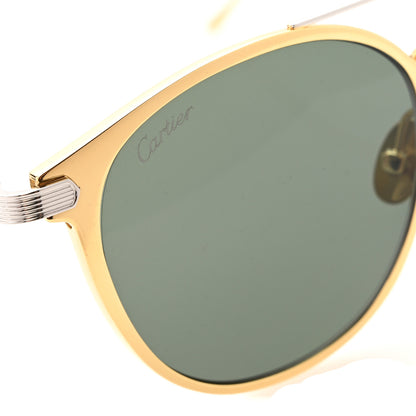 Cartier Metal Signature De Cartier Sunglasses CT0015S  Gold Siver 7 of 8