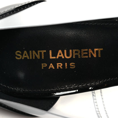 Saint Laurent Patent Calfskin PVC Opyum 39 Black 7 of 9