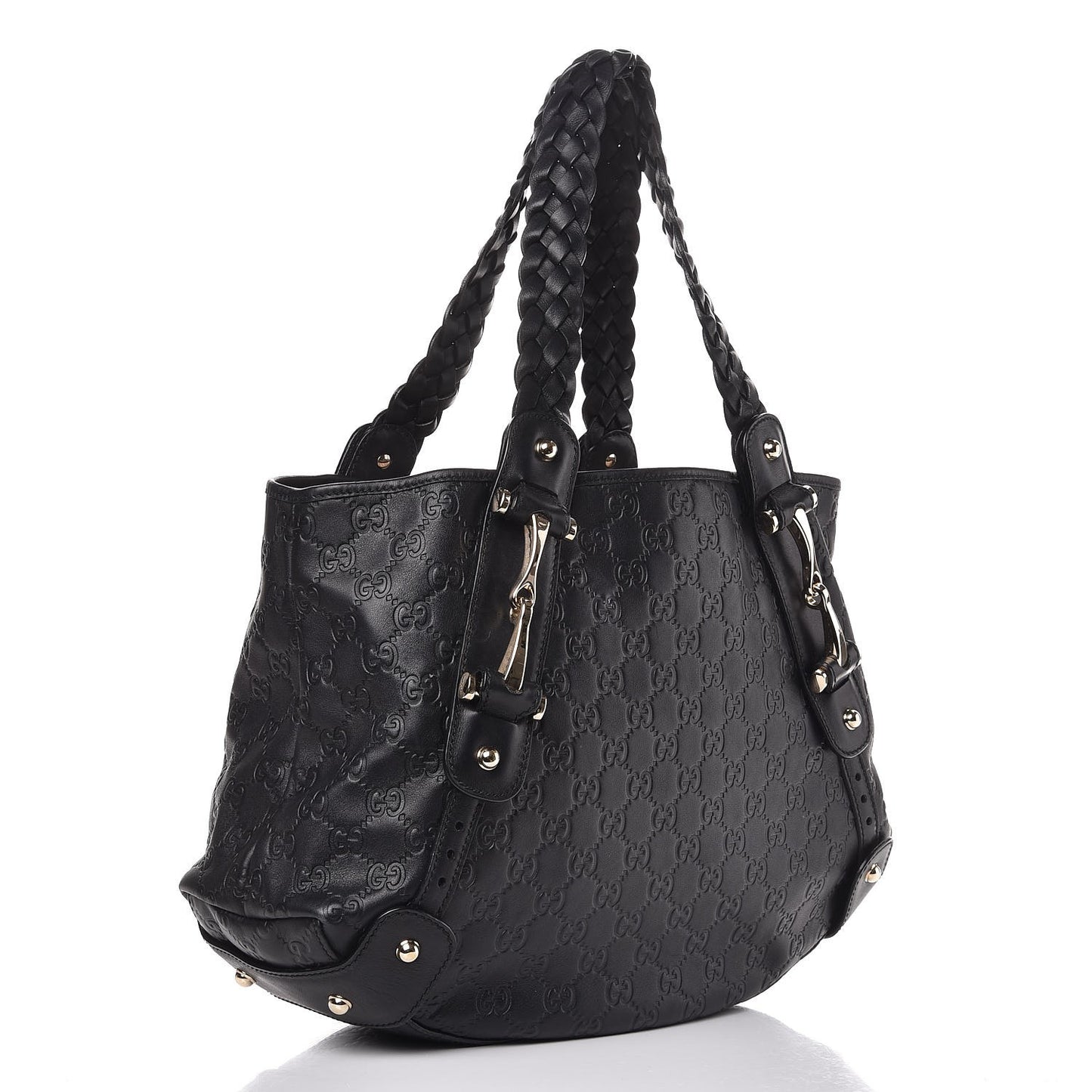 Guccissima Small Pelham Shoulder Bag Black