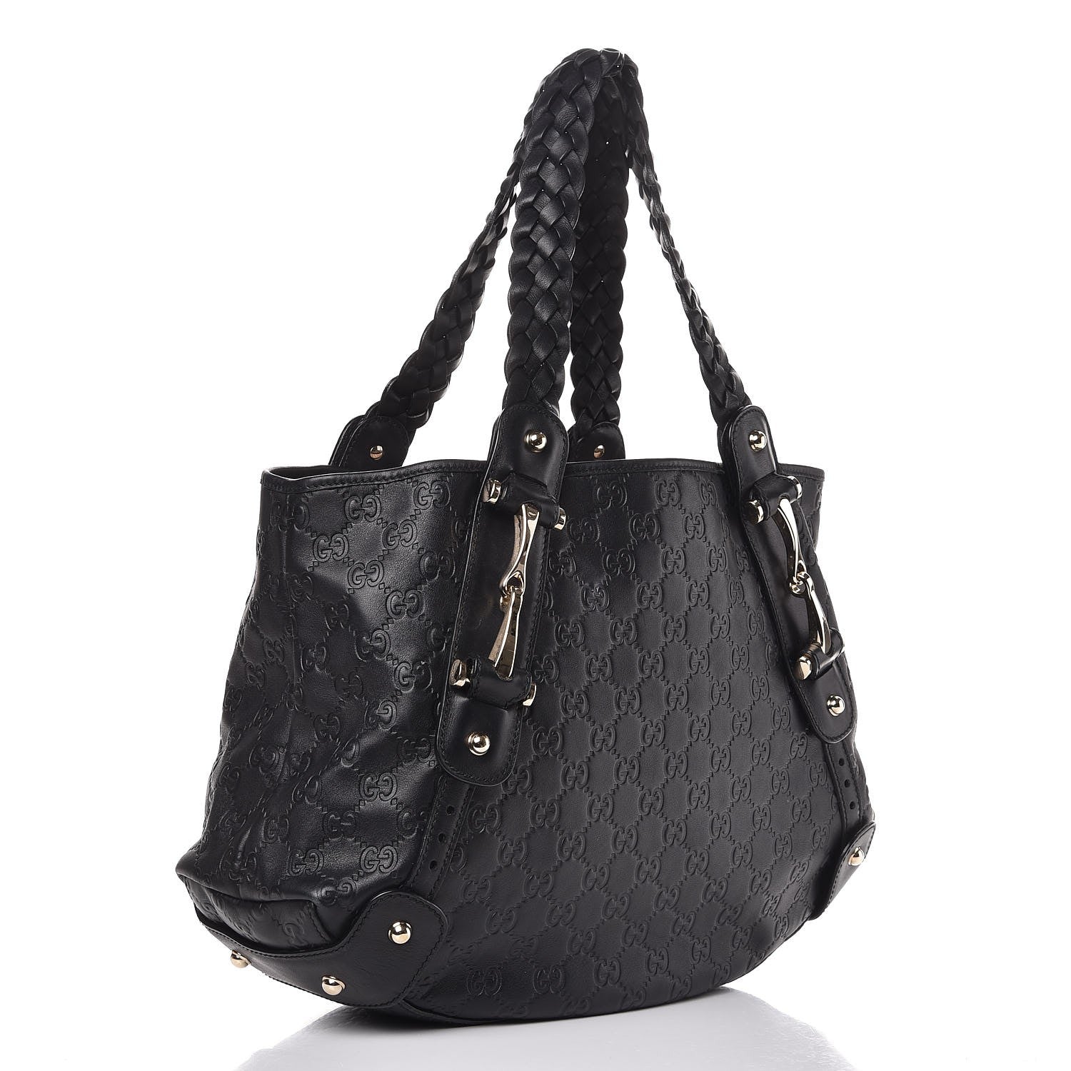 Gucci Guccissima Small Pelham Shoulder Bag Black 4 of 19