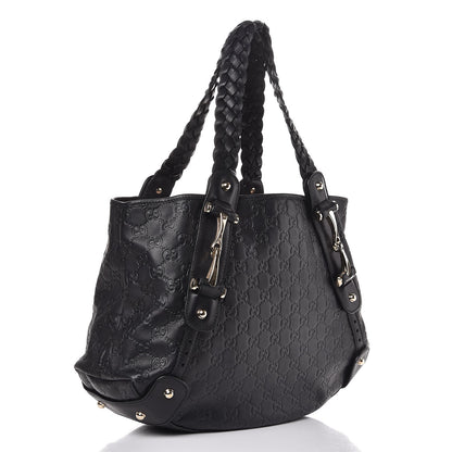 Gucci Guccissima Small Pelham Shoulder Bag Black 4 of 19