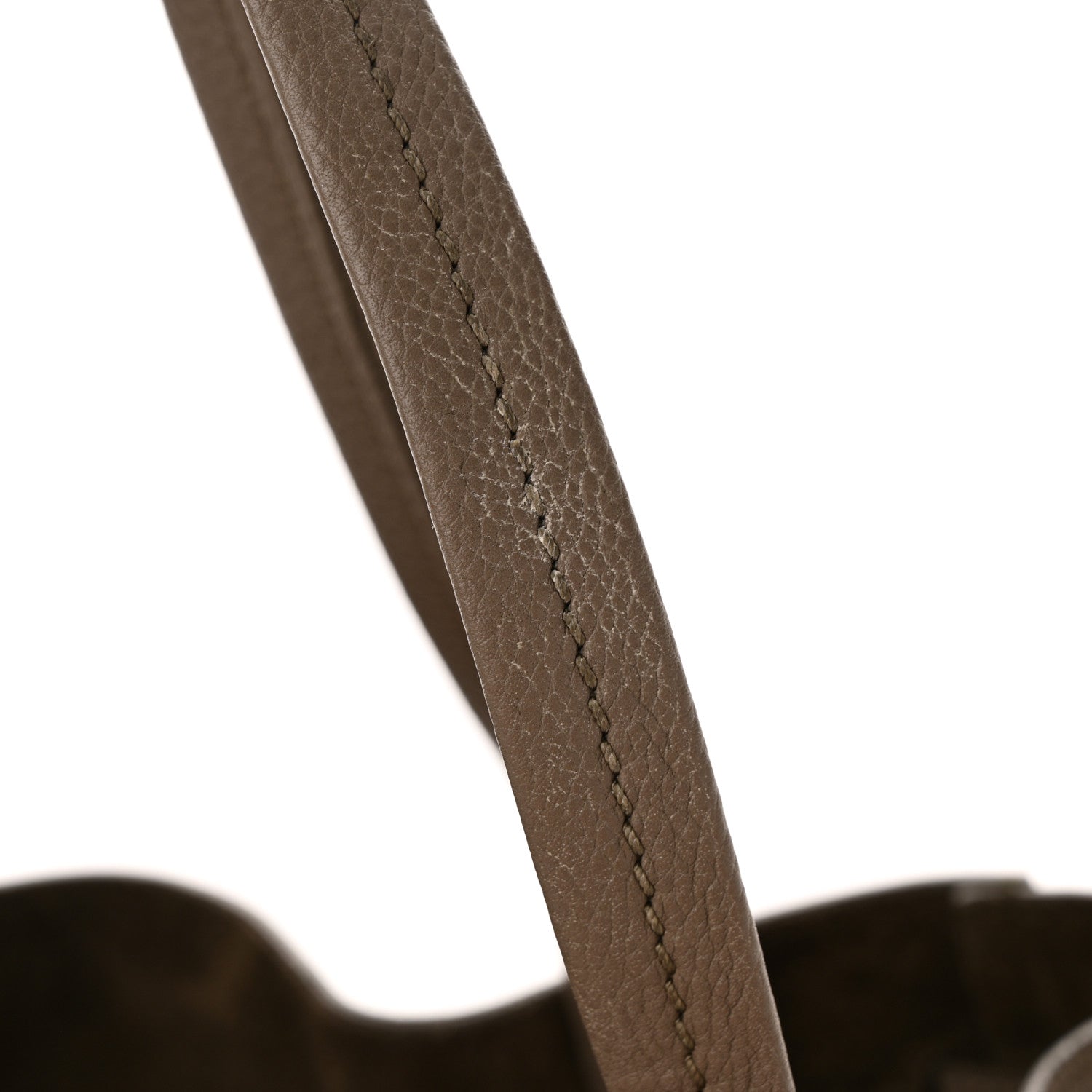 Celine Grained Calfskin Medium Horizontal Cabas Phantom Taupe 13 of 15