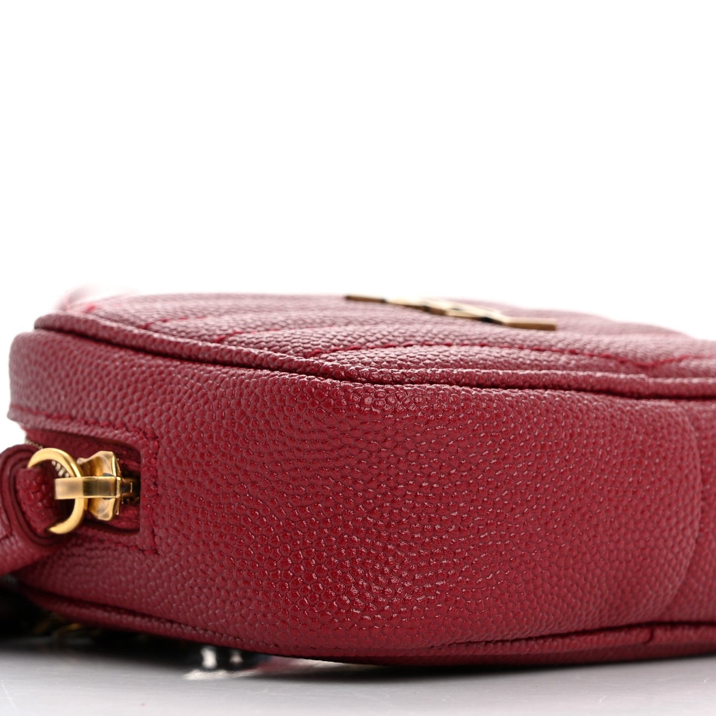 Grain De Poudre Matelasse Monogram Baby Lou Camera Bag Opyum Red