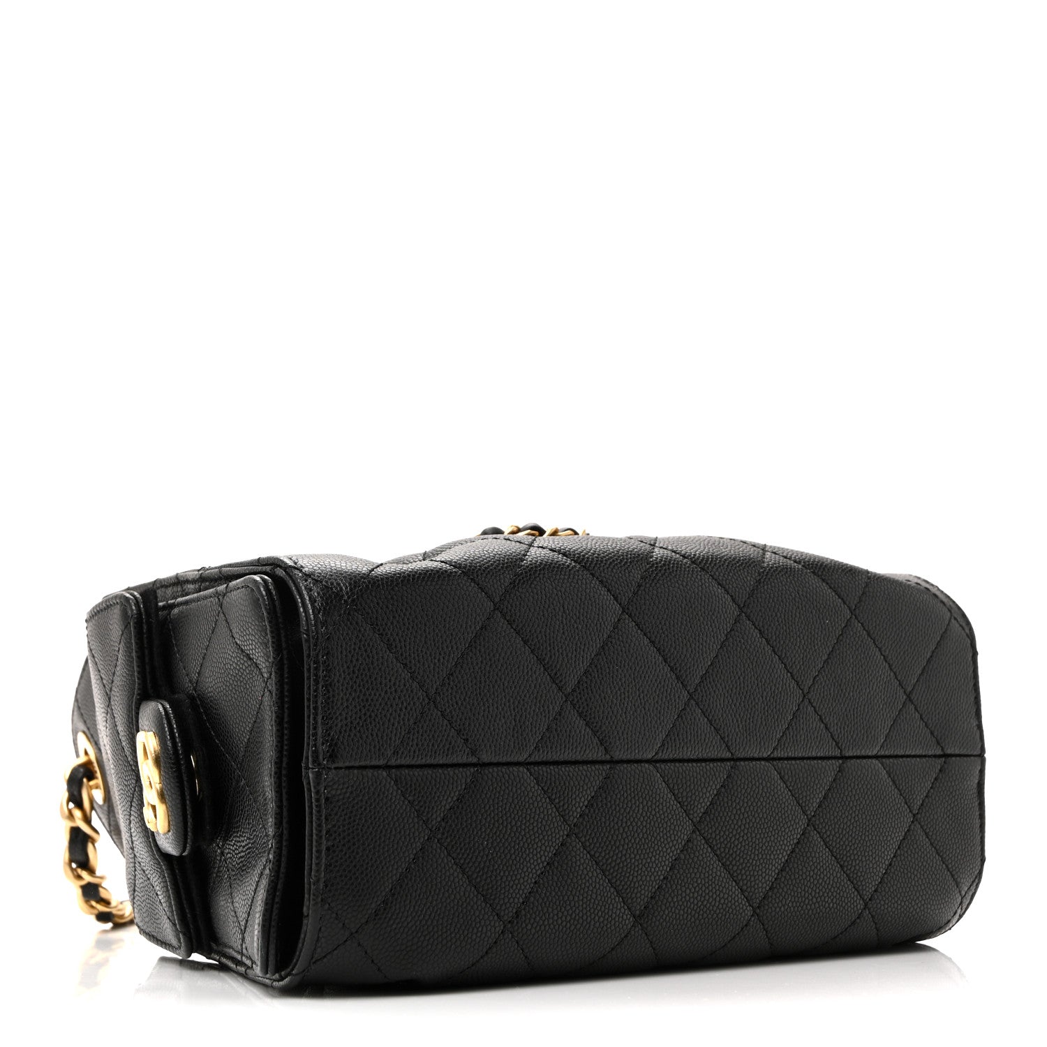 Chanel Caviar Quilted Mini Chanel 25 Handbag Black 9 of 37