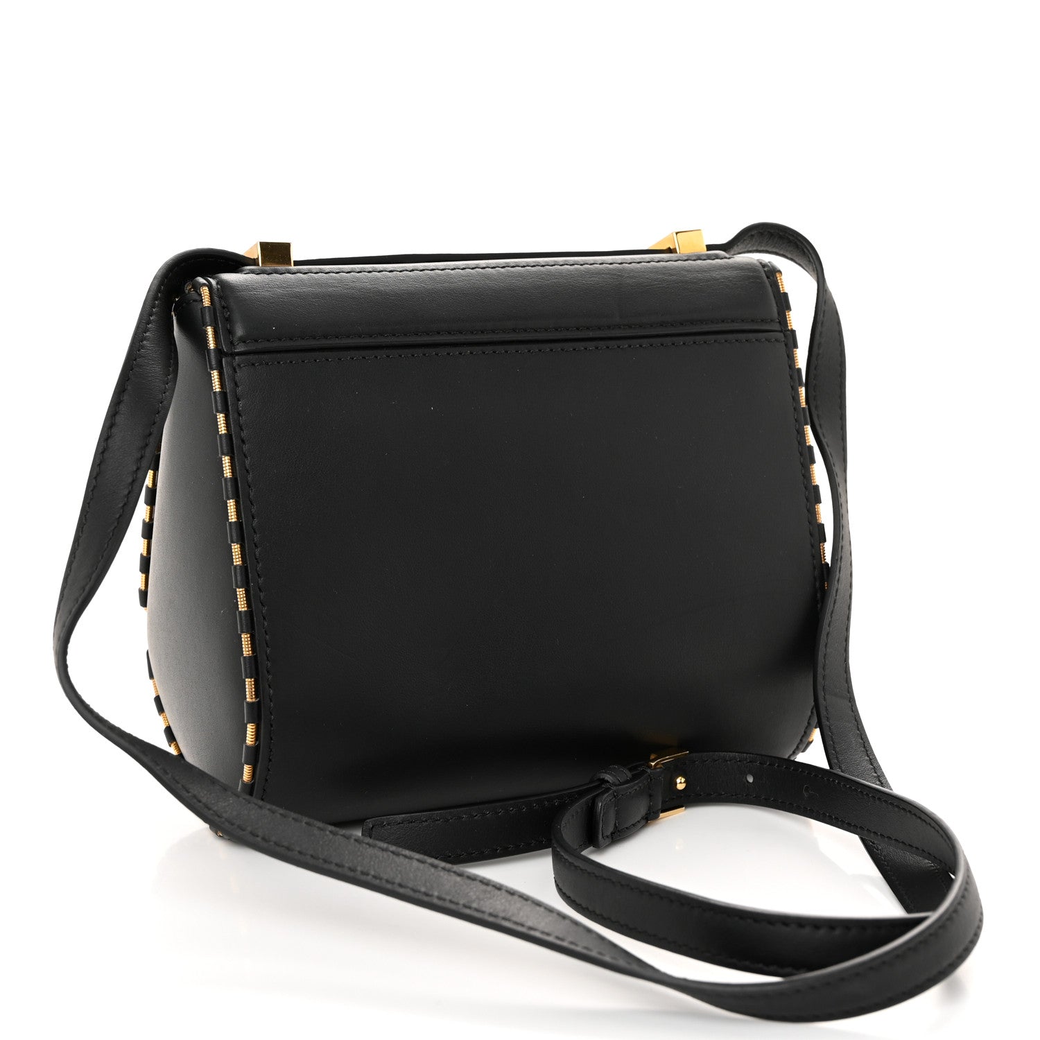 Givenchy Calfskin Metal Trim Mini Pandora Box Crossbody Bag Black 3 of 10