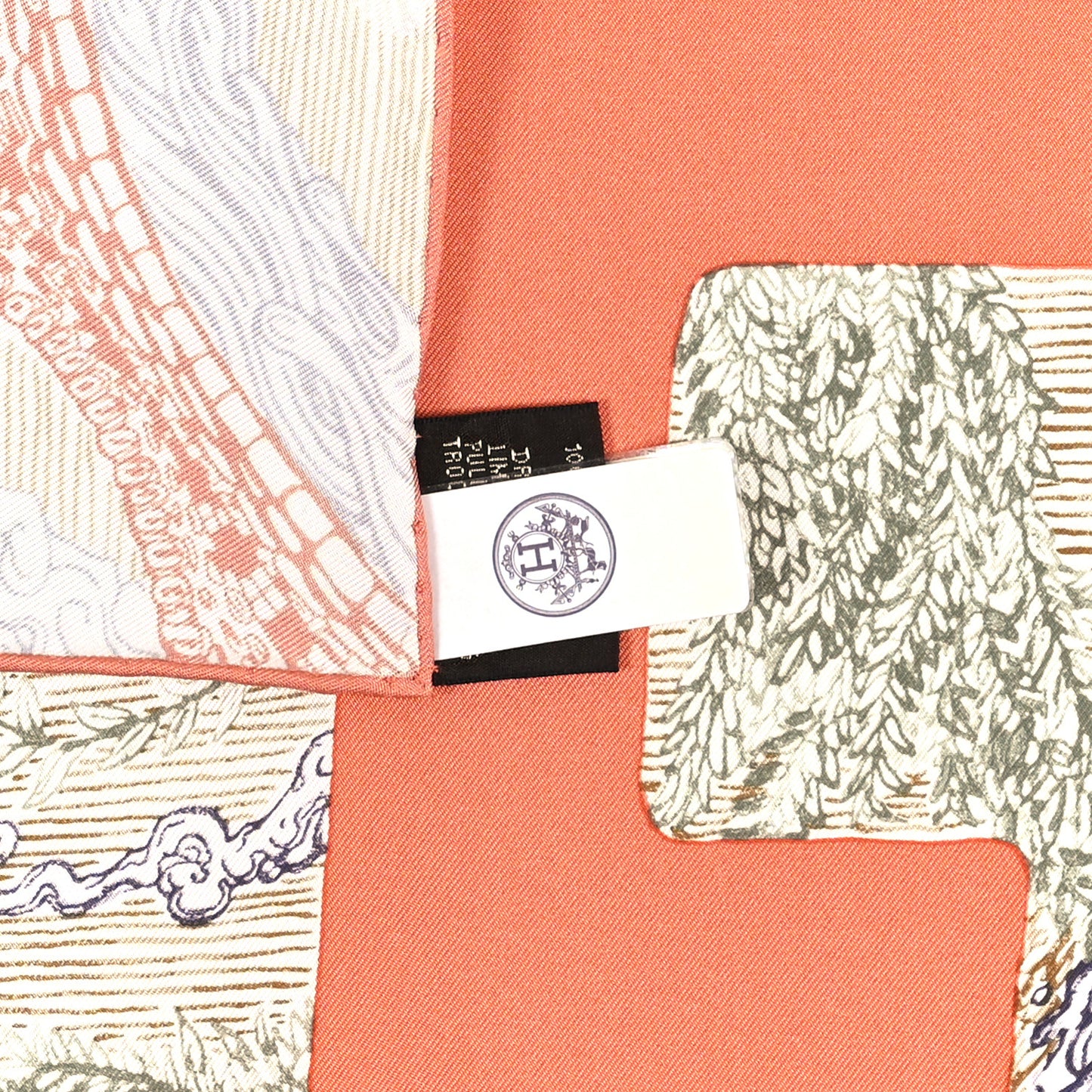 Silk Geant Eleftheria Scarf 140 Blush Bleu Ciel