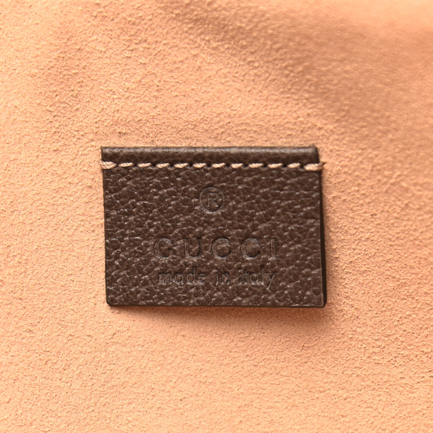 GG Supreme Monogram Large Ophidia Pouch Clutch Brown