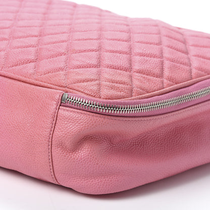 Chanel Caviar Quilted Cosmetic Pouch Pink 6 of 9