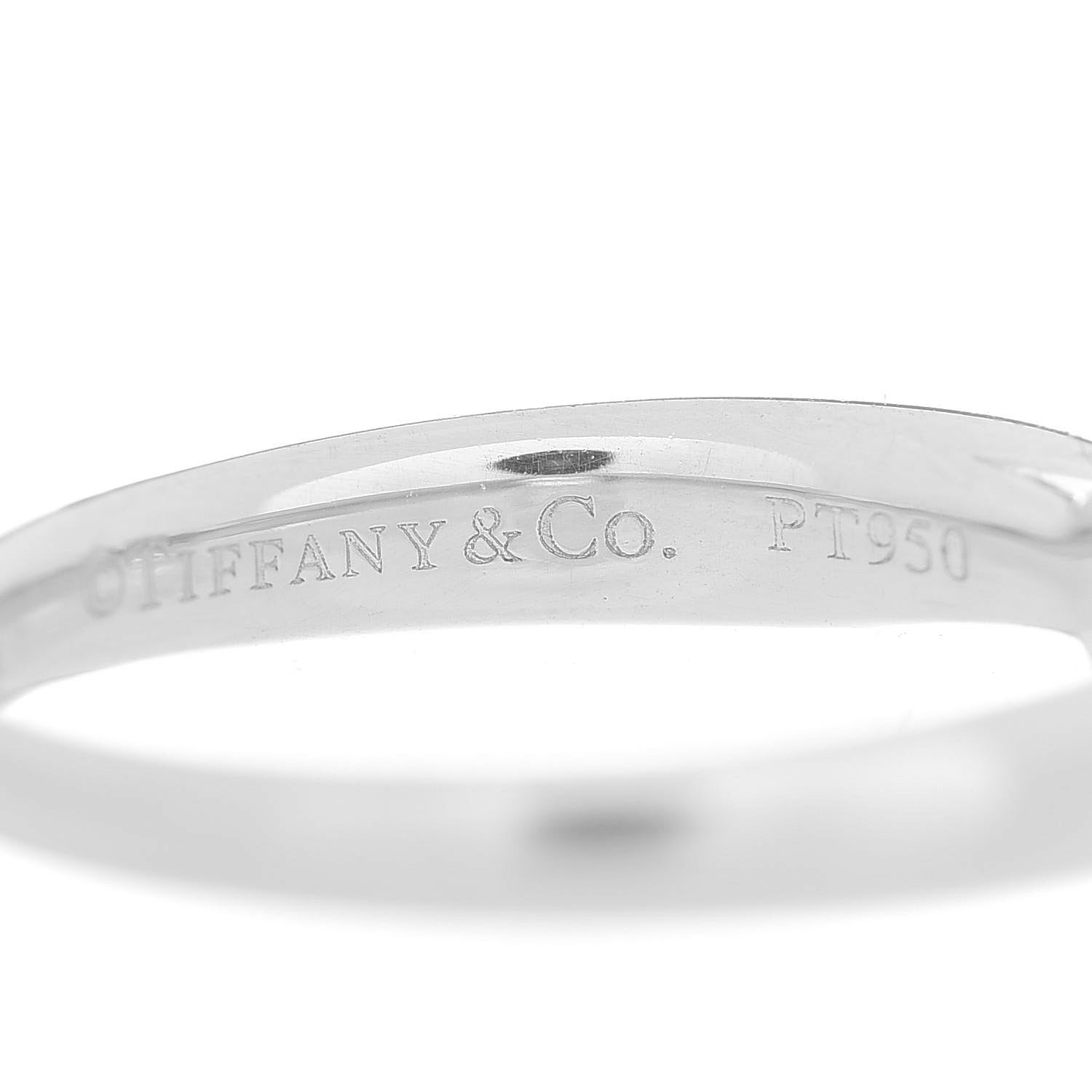 Tiffany Platinum Diamond .19ct Harmony Solitaire Engagement Ring 45 3.25 5 of 5