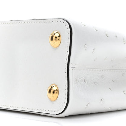 Louis Vuitton Ostrich Capucines BB White 8 of 9