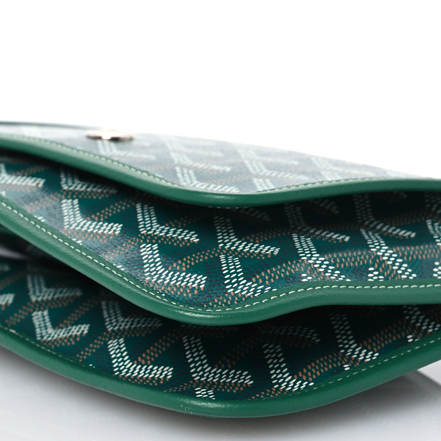 Goyardine Plumet Wallet Clutch Green