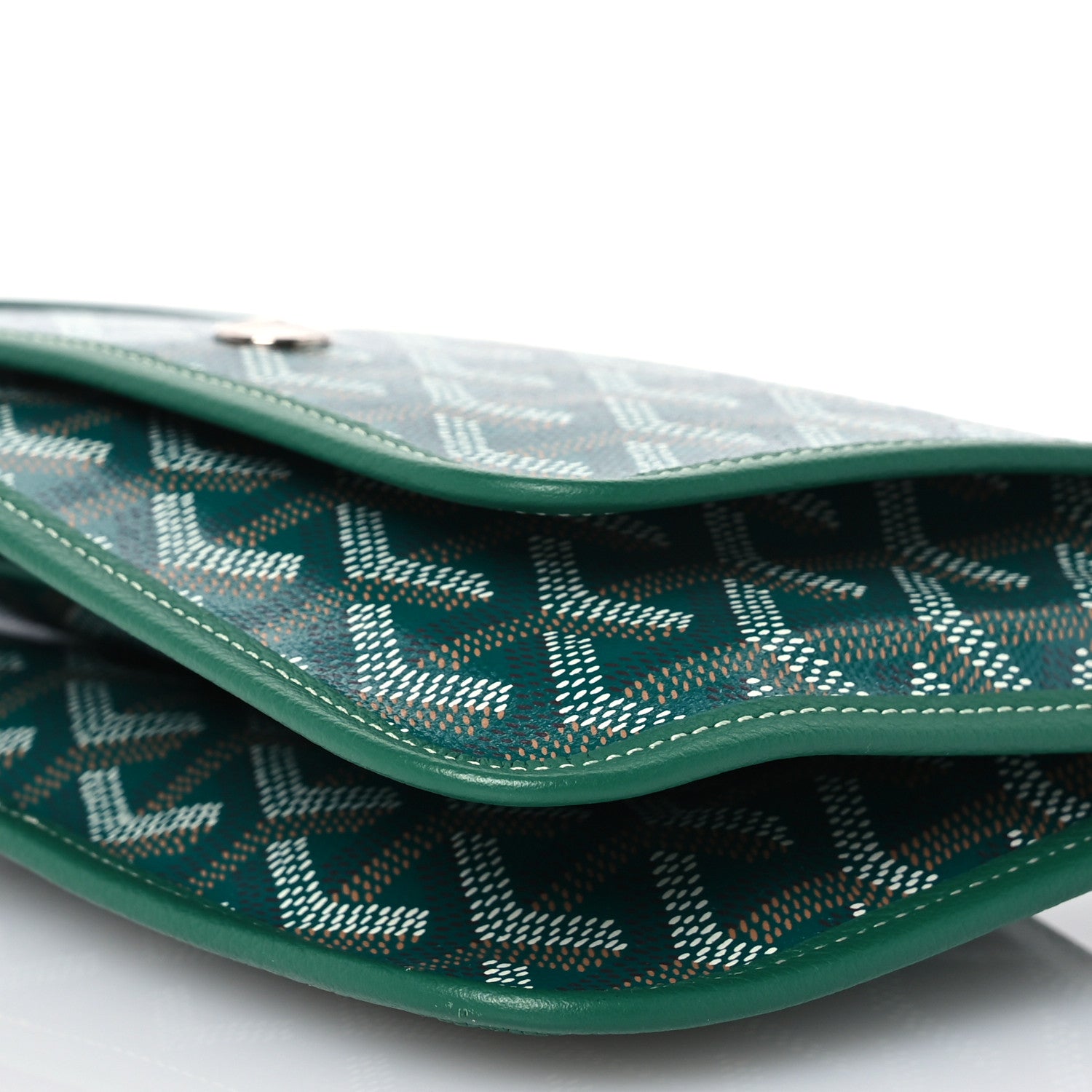 Goyard Goyardine Plumet Wallet Clutch Green 7 of 14