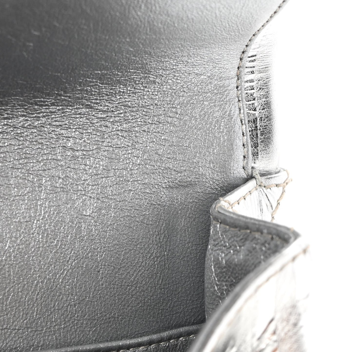 Metallic Striped Calfskin 2.55 Reissue 226 Flap Silver Silver