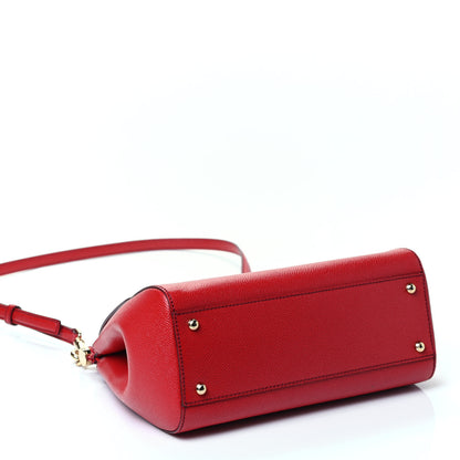 Dolce & Gabbana Dauphine Medium Miss Sicily Satchel Dark Red 3 of 4