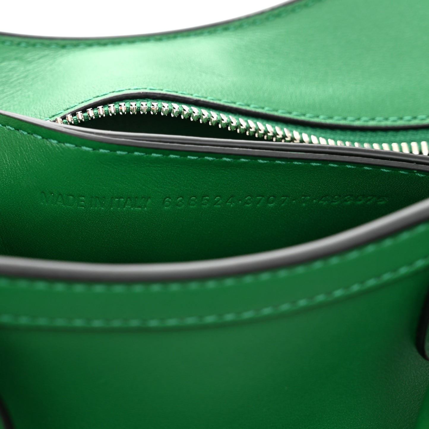 Smooth Calfskin Neo Classic Silver Hardware Mini City Grass Green