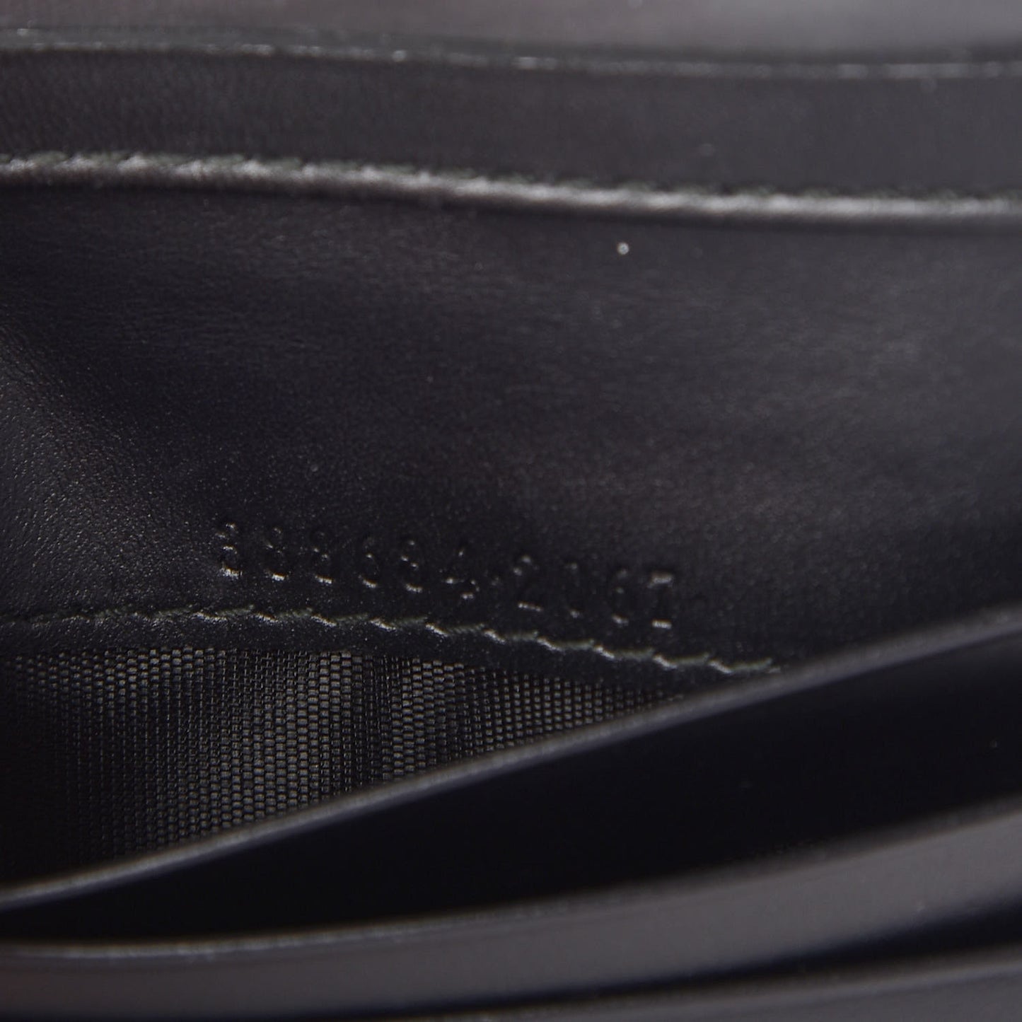 Guccissima Bow Train Pass Case Black
